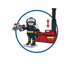 Playmobil ciudad accion - bomberos con bomba de agua - Imagen 5