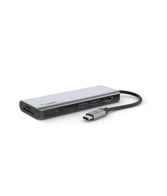 Belkin AVC009btSGY USB 3.2 Gen 1 (3.1 Gen 1) Type-C 5000 Mbit/s Plata - Imagen 1