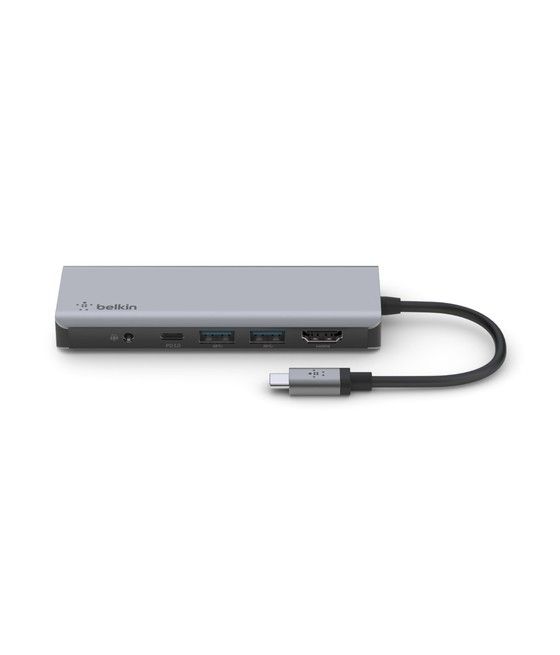 Belkin AVC009btSGY USB 3.2 Gen 1 (3.1 Gen 1) Type-C 5000 Mbit/s Plata - Imagen 4