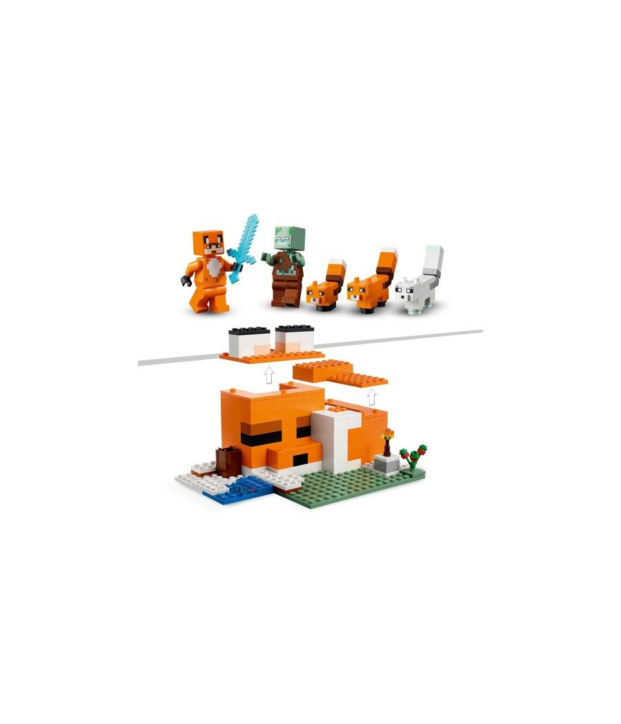 Lego minecraft el refugio - zorro - Imagen 6