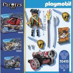 Playmobil pirates pirata con cañon - Imagen 3