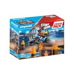 Playmobil starter pack stuntshow quad con rampa de fuego - Imagen 1