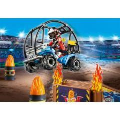 Playmobil starter pack stuntshow quad con rampa de fuego - Imagen 4