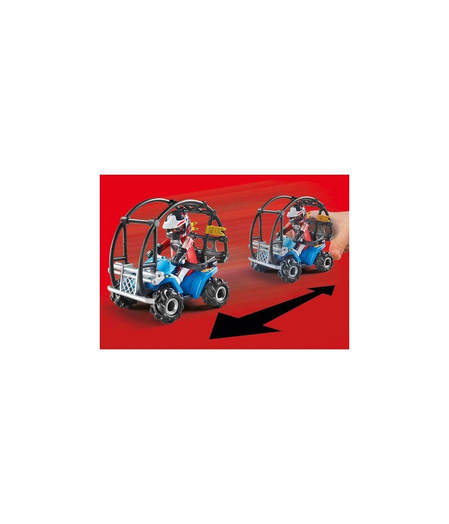 Playmobil starter pack stuntshow quad con rampa de fuego - Imagen 6