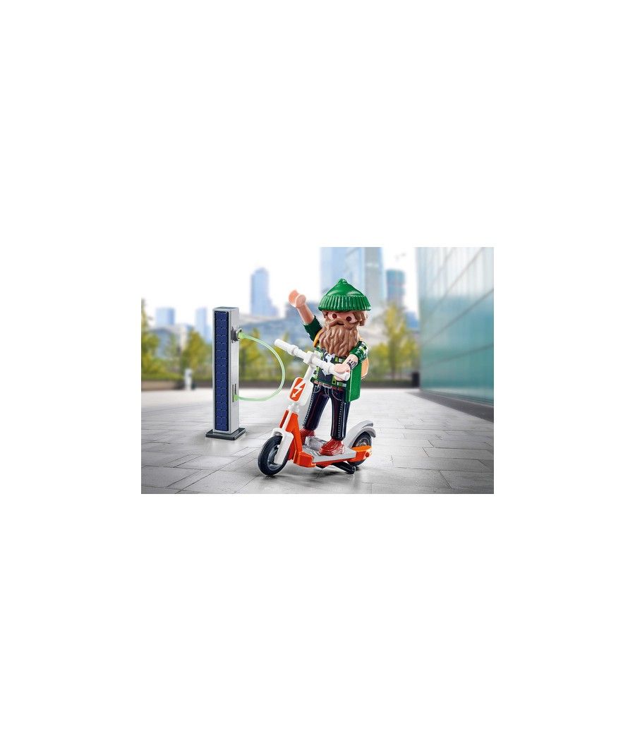 Playmobil hipster con e - scooter - Imagen 2