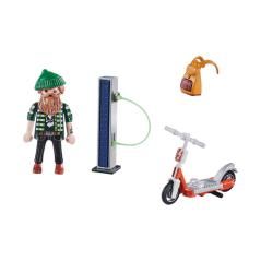 Playmobil hipster con e - scooter - Imagen 3