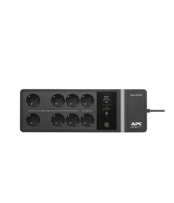 APC BE850G2-GR sistema de alimentación ininterrumpida (UPS) En espera (Fuera de línea) o Standby (Offline) 0,85 kVA 520 W 8 sali