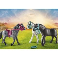 Playmobil 3 caballos: frison knabstrupper & andaluz - Imagen 3