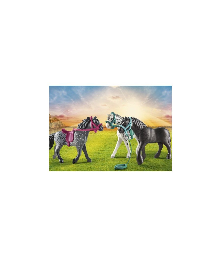 Playmobil 3 caballos: frison knabstrupper & andaluz - Imagen 3