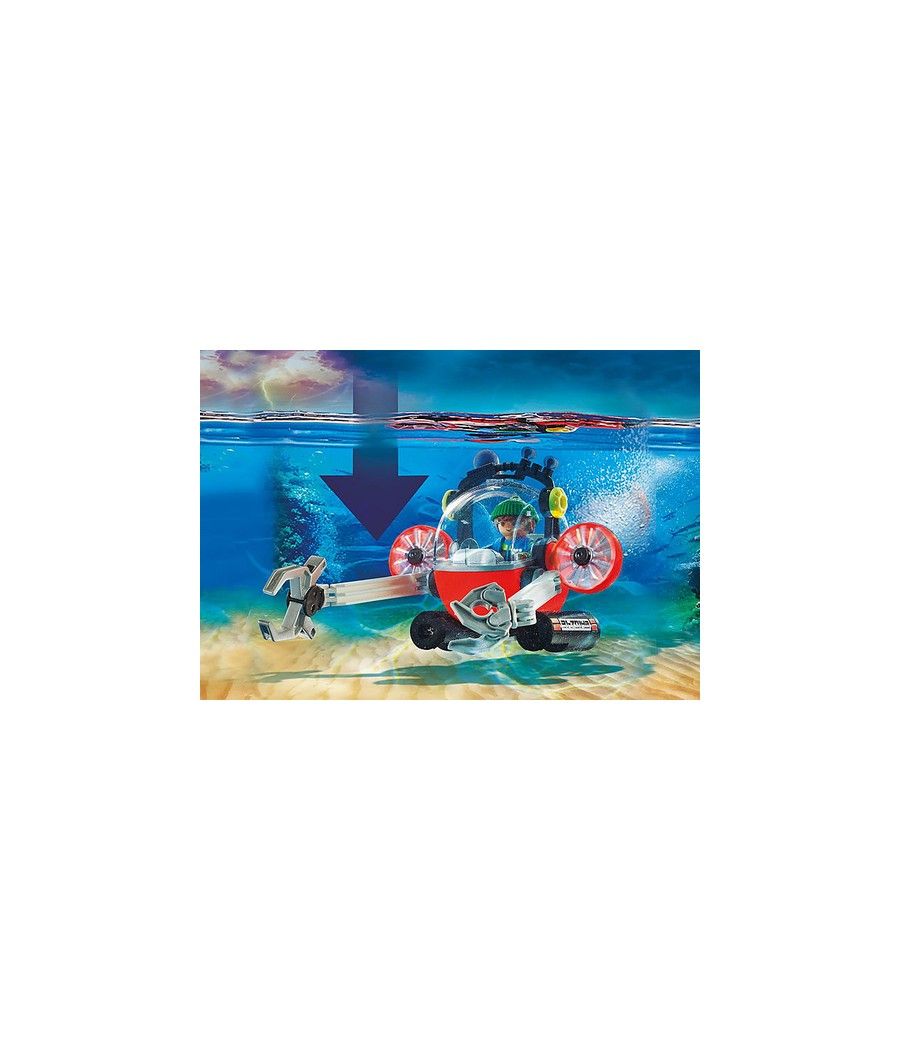 Playmobil rescate maritimo : operacion medio ambiente con bote de buceo - Imagen 4