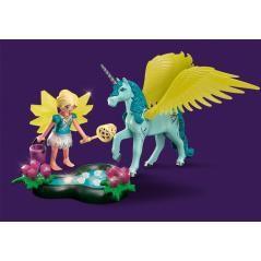 Playmobil crystal fairy con unicornio - Imagen 3