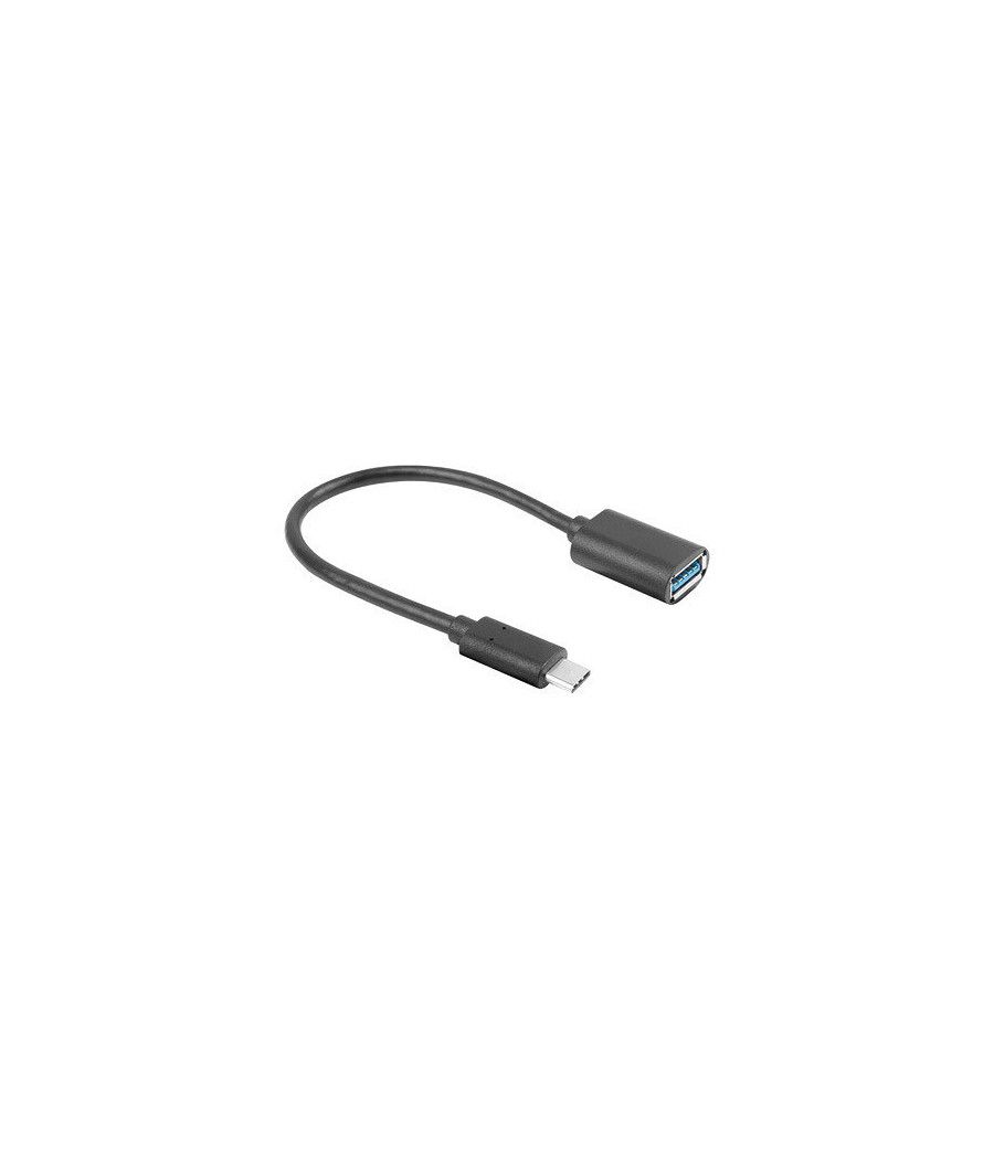 ADAPTADOR USB LANBERG USB-C M 3.1 A USB-A H 15CM OTG NEGRO - Imagen 1