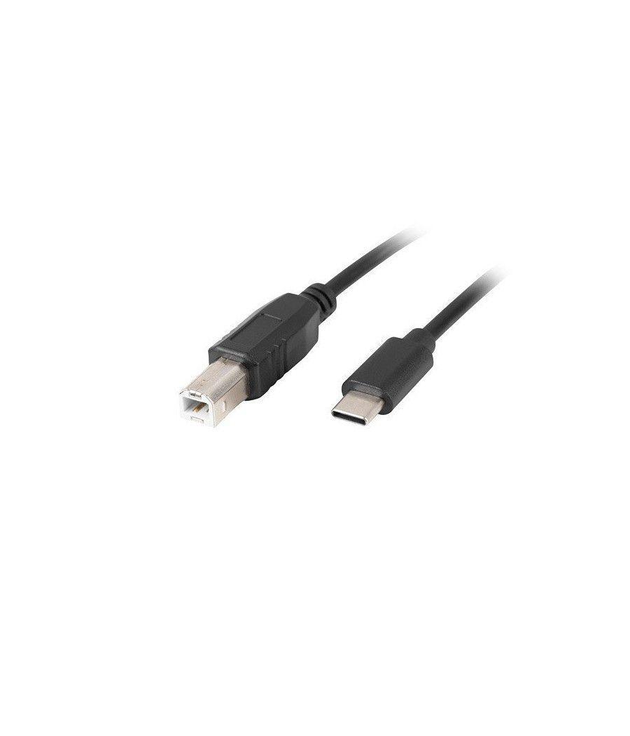 CABLE LANBERG USB C MACHO A USB B 2.0 MACHO 1.8M NEGRO - Imagen 1