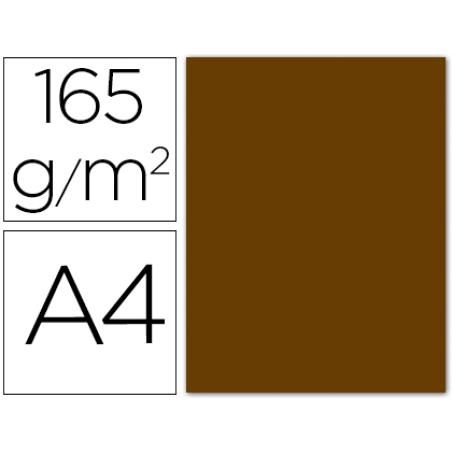 Papel color liderpapel a4 165g / m2 marron pergamino paquete de 9 - Imagen 1