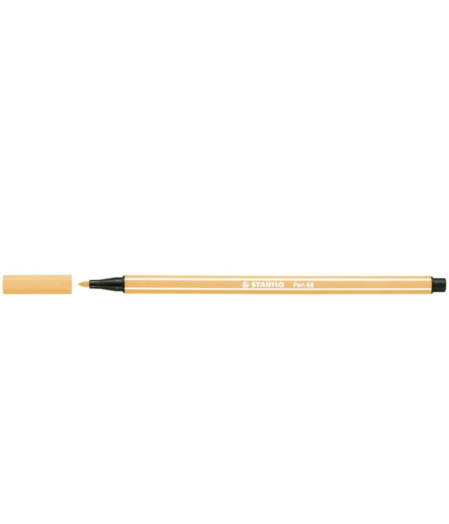 Rotulador stabilo acuarelable pen 68 ocre oscuro 1 mm PACK 10 UNIDADES - Imagen 2