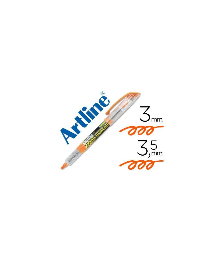 Rotulador artline fluorescente ek-640 naranja -punta biselada PACK 12 UNIDADES - Imagen 1