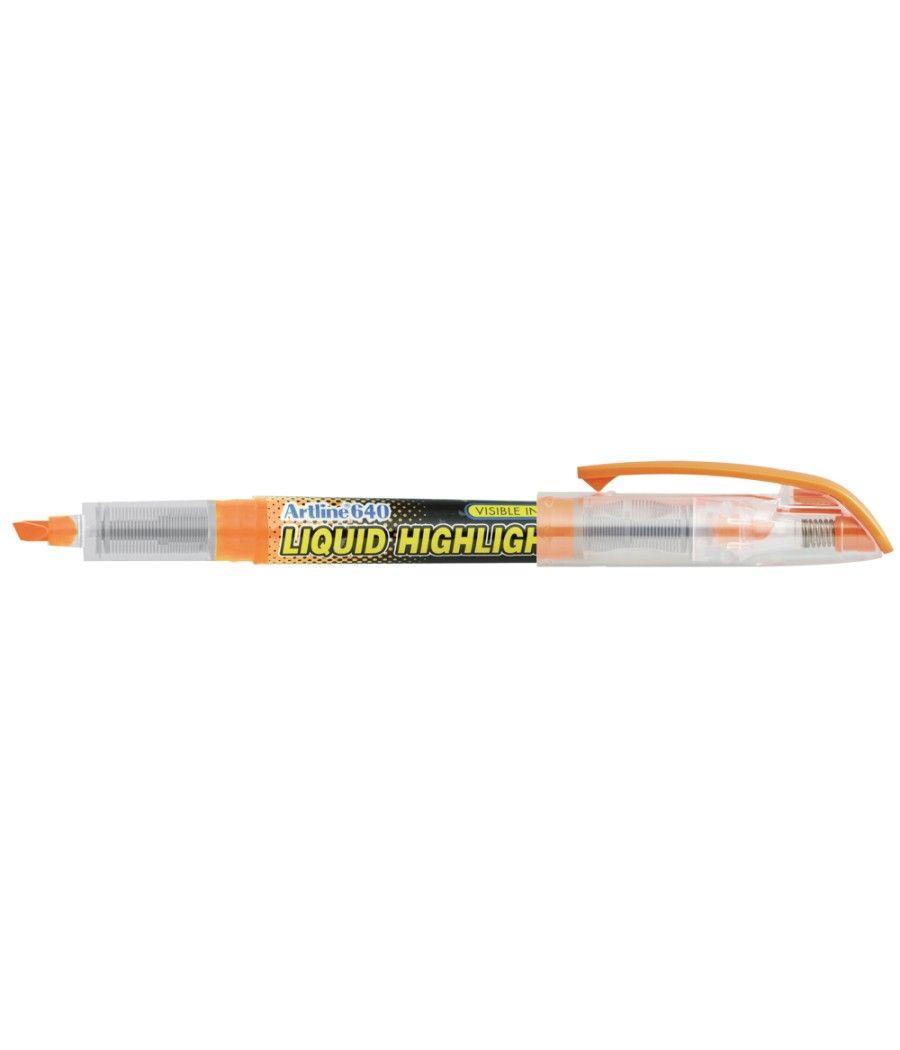 Rotulador artline fluorescente ek-640 naranja -punta biselada PACK 12 UNIDADES - Imagen 2