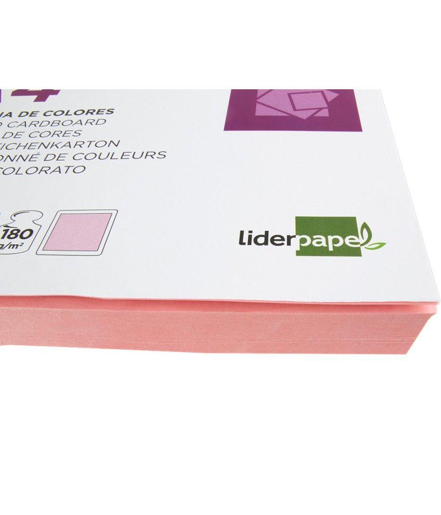 Cartulina liderpapel a4 180g/m2 rosa paquete de 100 hojas - Imagen 5