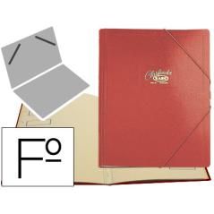 Carpeta clasificador cartón compacto saro folio roja -12 departamentos - Imagen 1