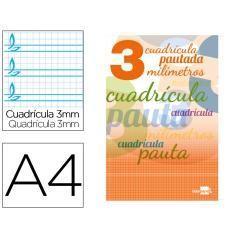 Libreta liderpapel pautaguia tapa cartóncillo 32 hojas din a4 70 gr cuadriculado pautado 3 mm PACK 10 UNIDADES - Imagen 1