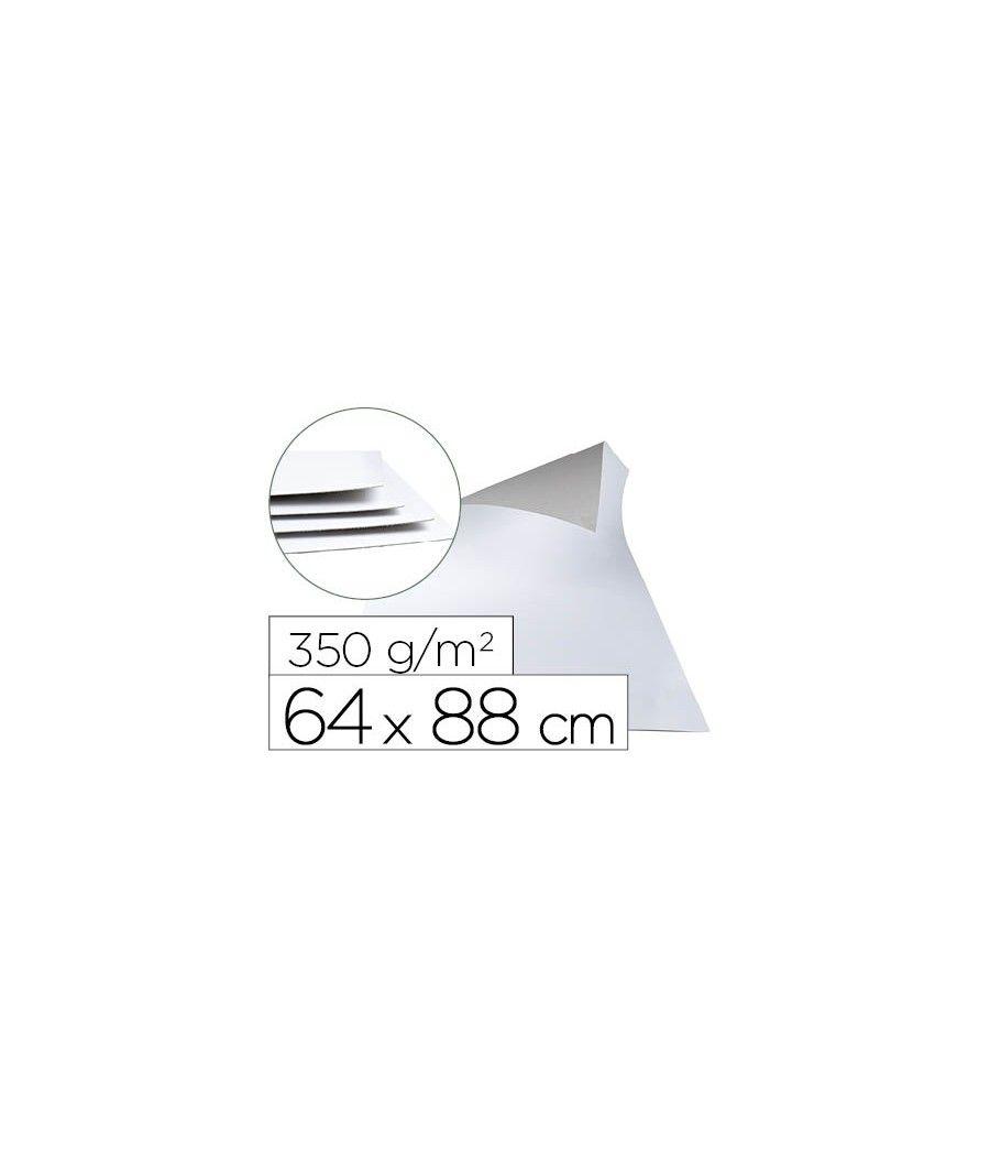Cartóncillo gris liderpapel con una cara blanca 350 gr 64x88 cm paquete de 1 kg (5 hojas) - Imagen 1