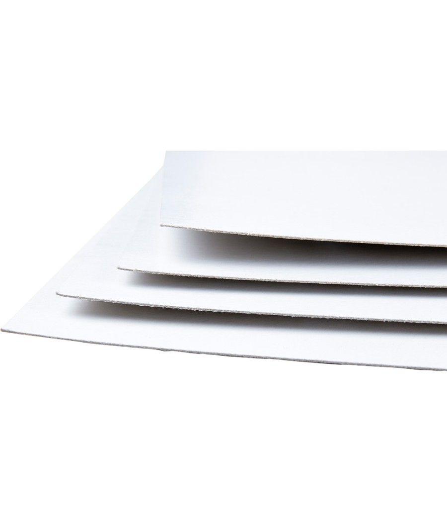 Cartóncillo gris liderpapel con una cara blanca 350 gr 64x88 cm paquete de 1 kg (5 hojas) - Imagen 3