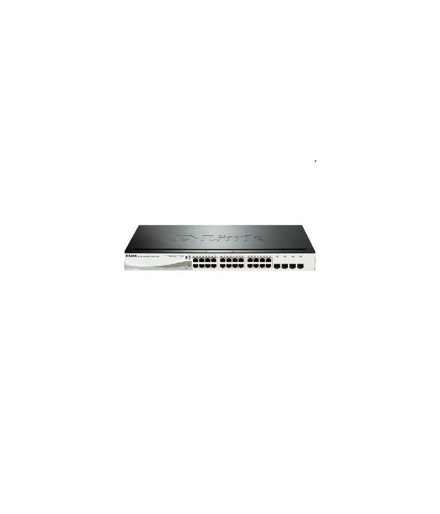 SWITCH SEMIGESTIONABLE D-LINK DGS-1210-24P 20P GIGA (12P POE 85W) + 4P GIGA COMBO RACK - Imagen 1