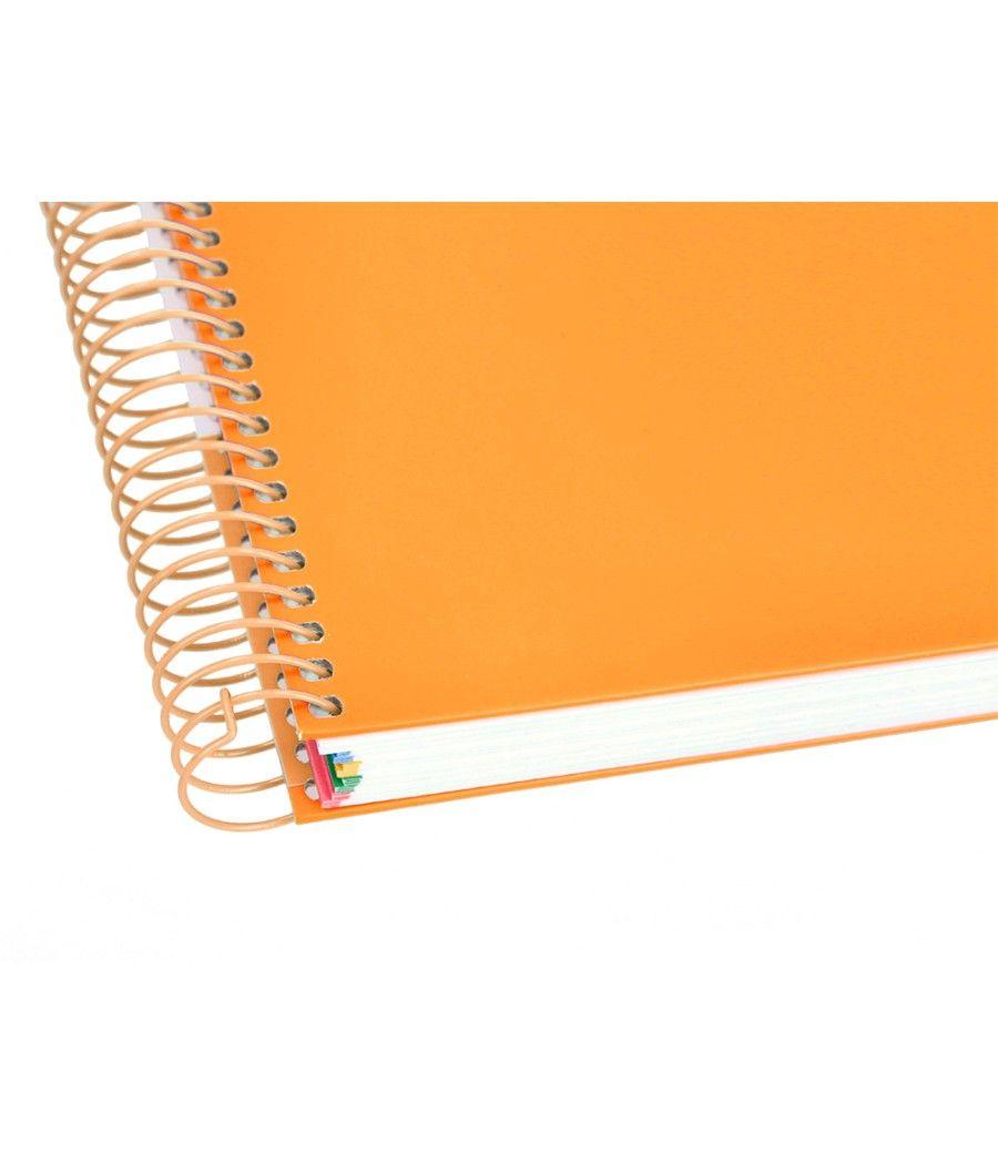 Cuaderno espiral liderpapel a4 micro antartik tapa forrada120h 100 gr horizontal 5 banda4 taladros color mostaza - Imagen 8