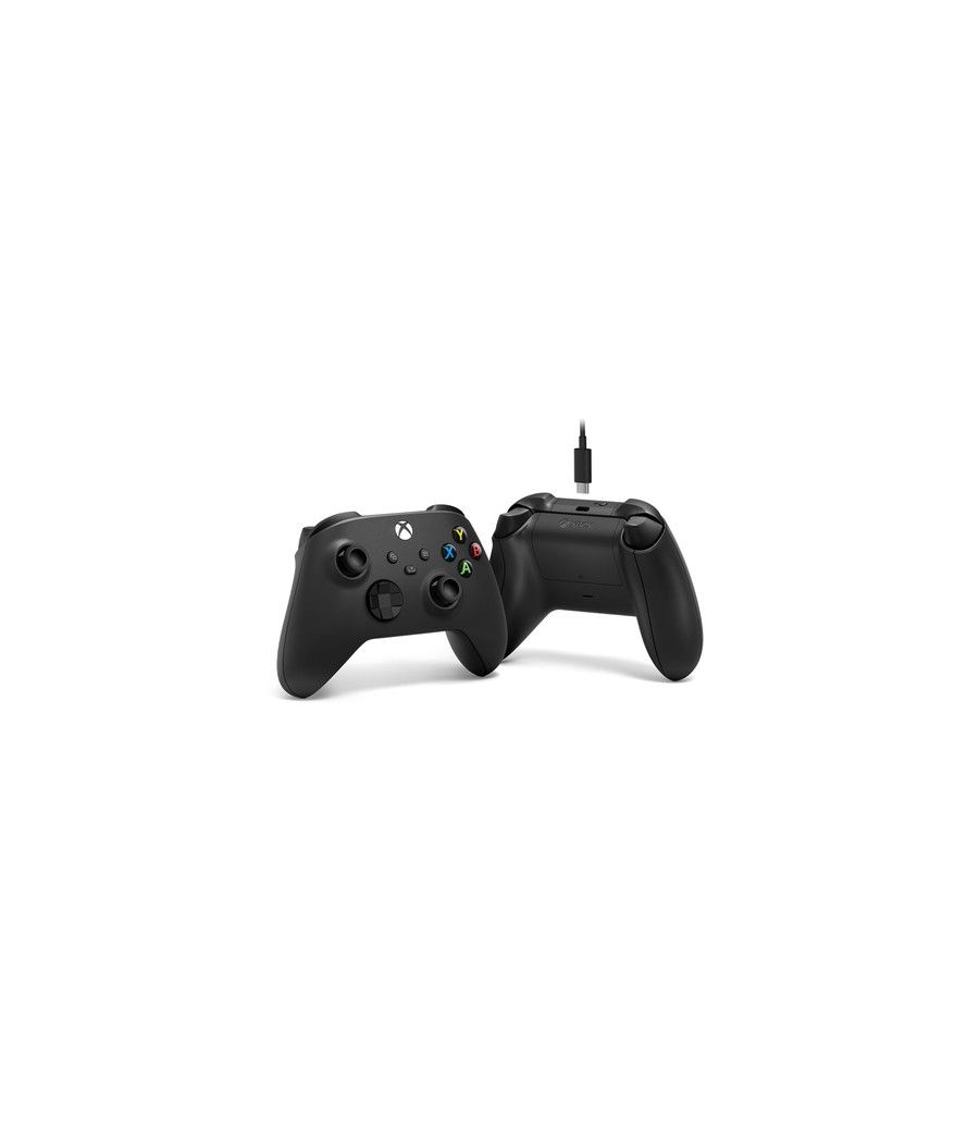 Microsoft Xbox Wireless Controller + USB-C Cable Negro Gamepad Analógico/Digital PC, Xbox One, Xbox One S, Xbox One X, Xbox Seri