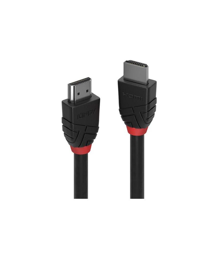 0.5m h.speed hdmi cable,black line - Imagen 1