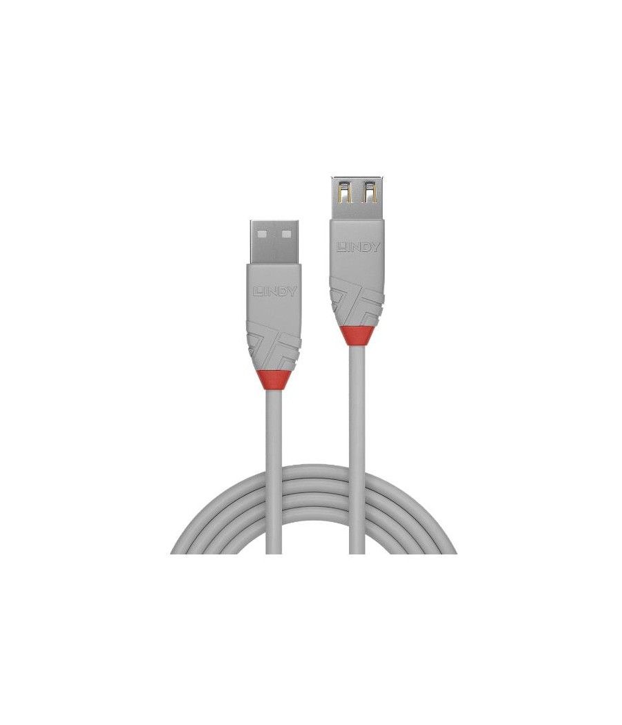 1m usb 2.0 a exte cable,anthraline - Imagen 1
