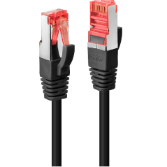 1m cat.6 s/ftp cable, black - Imagen 1