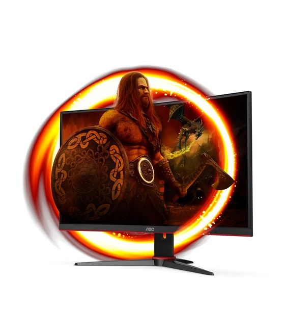 AOC G2 C24G2AE/BK pantalla para PC 59,9 cm (23.6") 1920 x 1080 Pixeles Full HD LED Negro, Rojo - Imagen 2