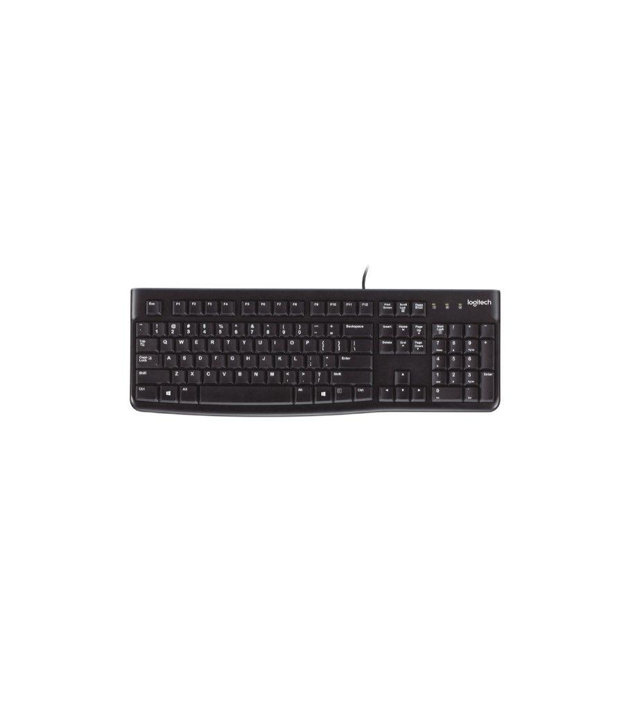 Teclado k120 usb negro ingles (us) - Imagen 1