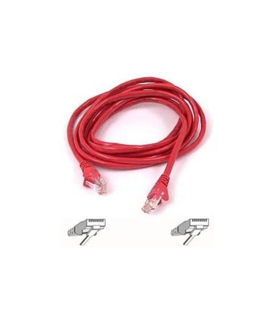 Cable cat6 utp rj45 3m red snag - Imagen 1