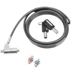 3-in-1 keyed cable lock - Imagen 1