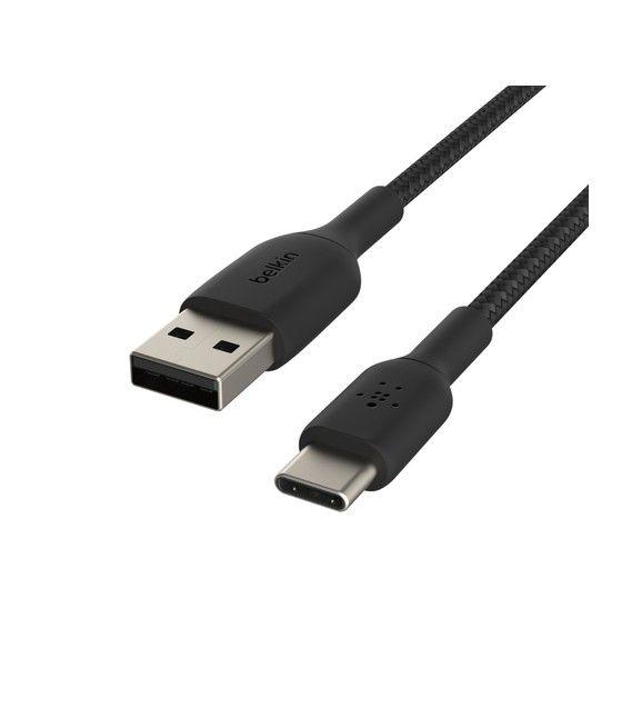 Belkin CAB002BT0MBK cable USB 0,15 m USB A USB C Negro - Imagen 1