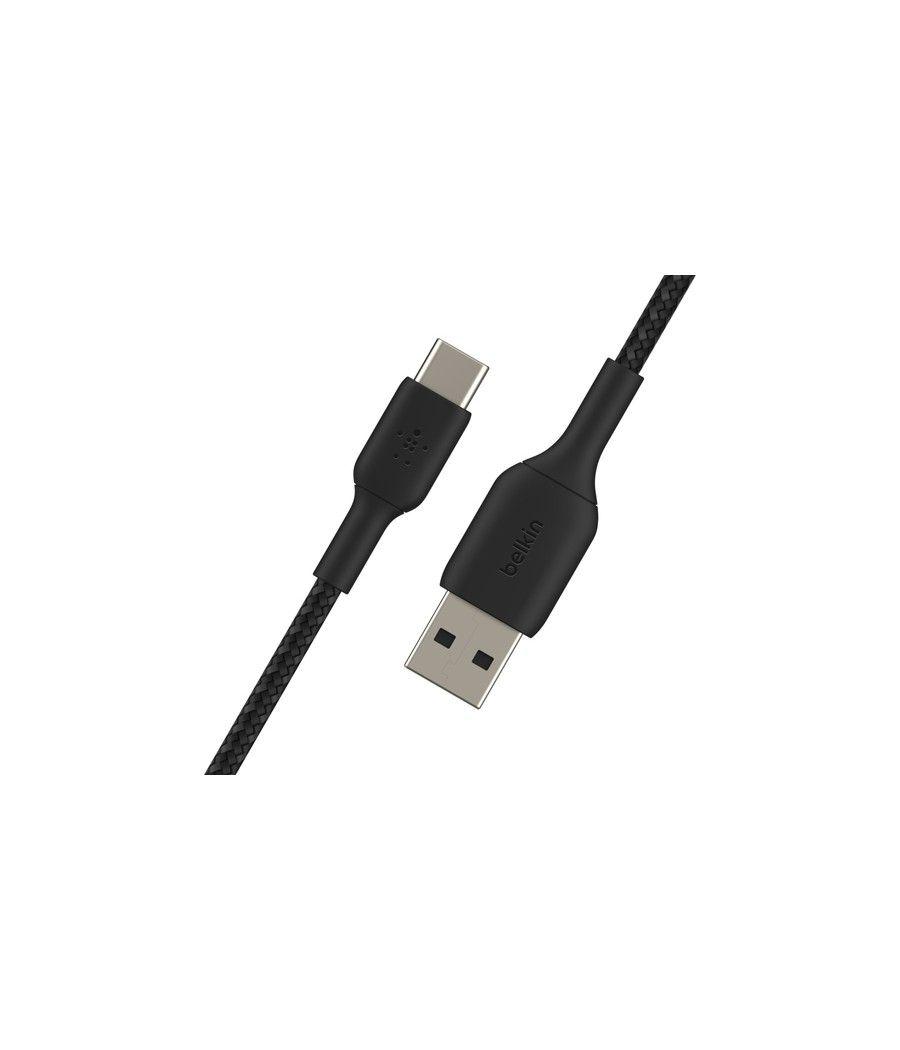 Belkin CAB002BT0MBK cable USB 0,15 m USB A USB C Negro - Imagen 2