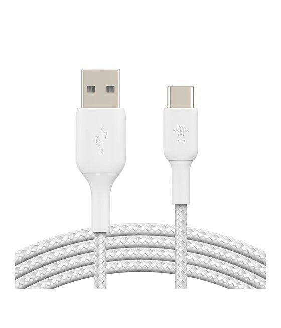 Belkin CAB002BT0MWH cable USB 0,15 m USB A USB C Blanco - Imagen 1