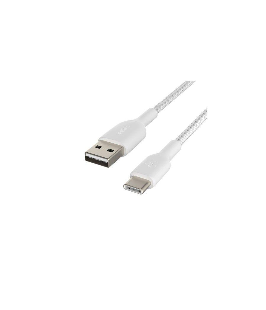 Belkin CAB002BT1MWH cable USB 1 m USB A USB C Blanco - Imagen 2