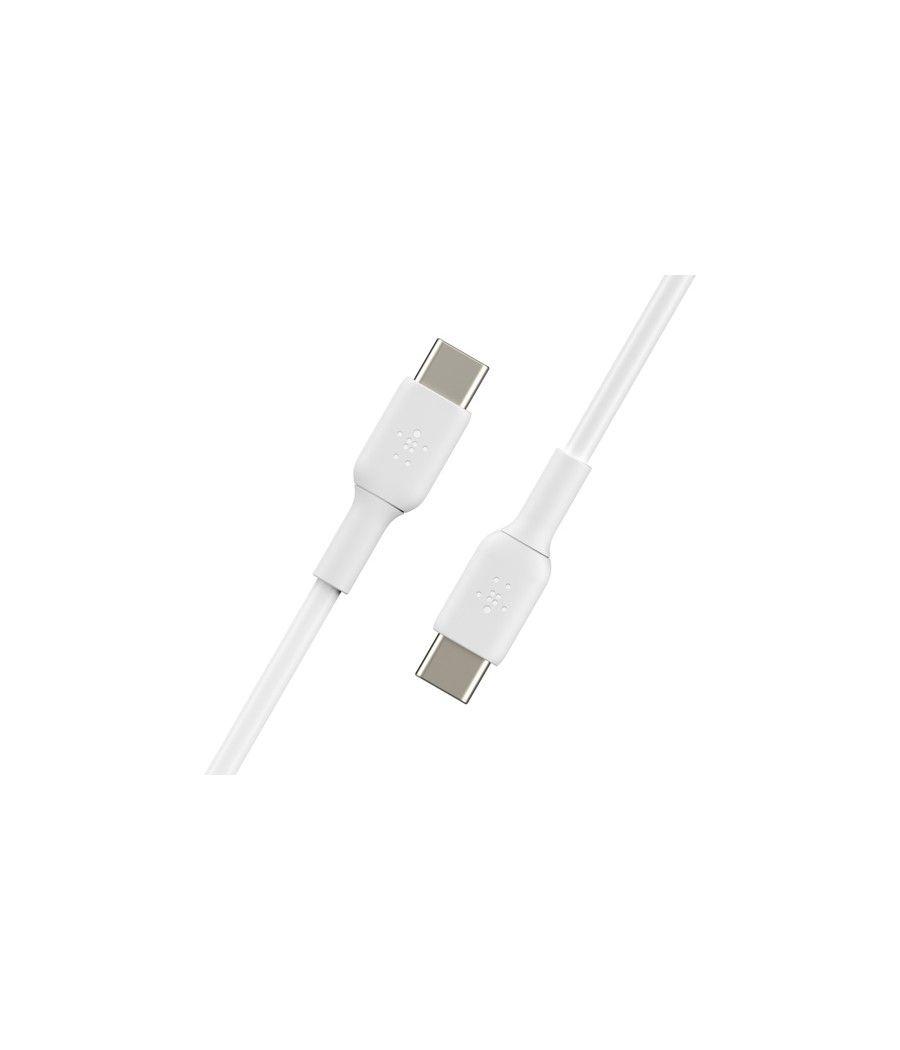 Belkin CAB003BT1MWH cable USB 1 m USB C Blanco - Imagen 2