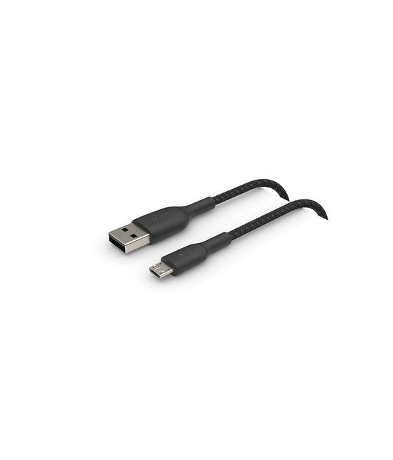 Belkin CAB007bt1MBK cable USB 1 m USB A Micro-USB A Negro - Imagen 2