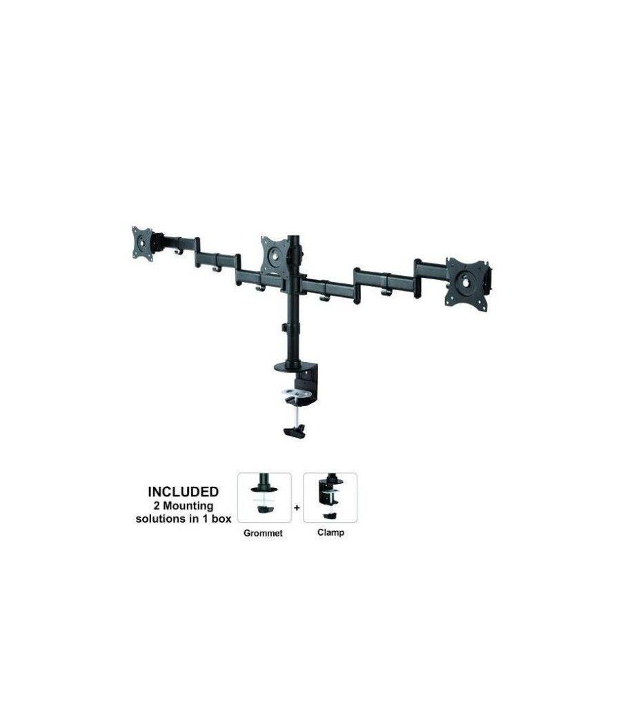 Neomounts desk mount 3 pantallas - Imagen 1