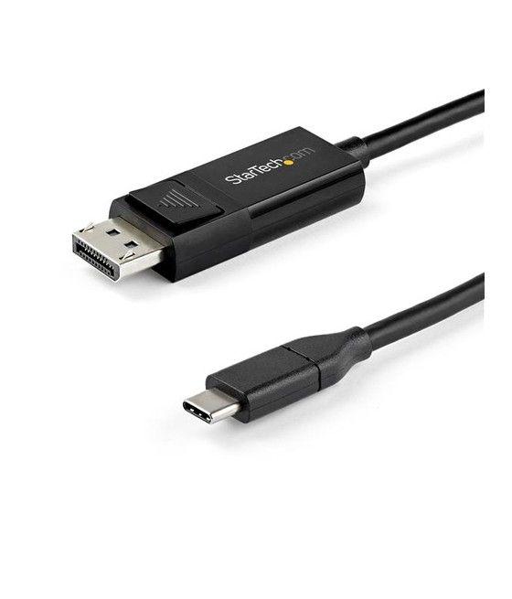 StarTech.com Cable de 1m USB-C a DisplayPort 1.4 - Convertidor Bidireccional Adaptador de Vídeo USB Tipo C - HBR3/HDR/DSC - Cabl