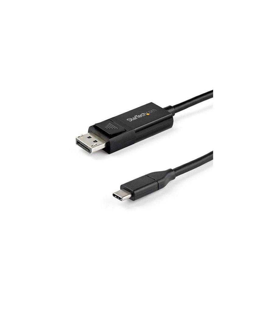 StarTech.com Cable de 1m USB-C a DisplayPort 1.4 - Convertidor Bidireccional Adaptador de Vídeo USB Tipo C - HBR3/HDR/DSC - Cabl