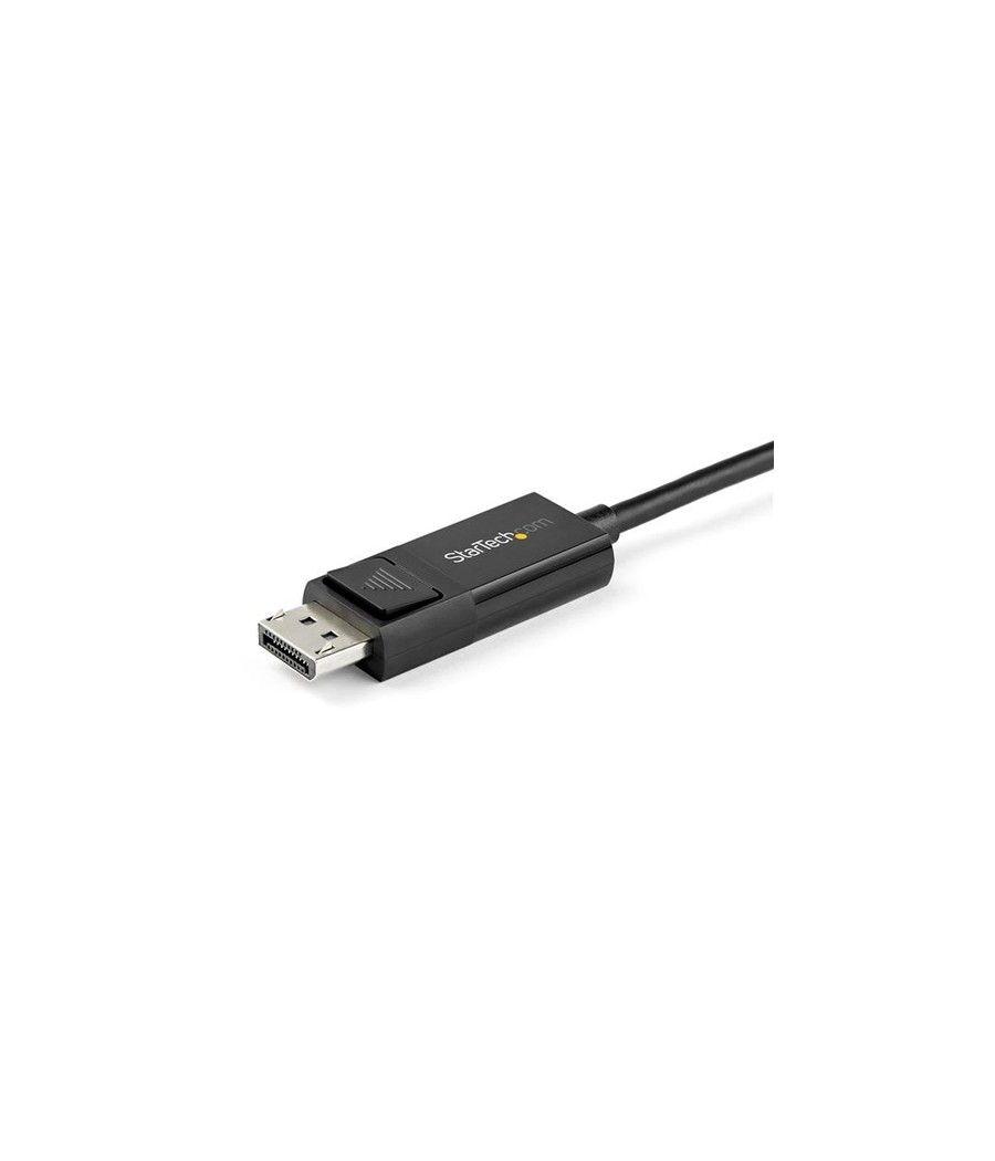 StarTech.com Cable de 1m USB-C a DisplayPort 1.4 - Convertidor Bidireccional Adaptador de Vídeo USB Tipo C - HBR3/HDR/DSC - Cabl