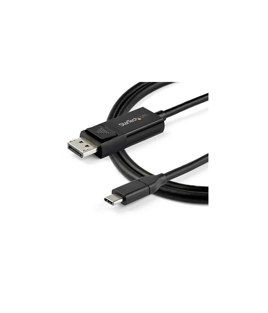 StarTech.com Cable de 1m USB-C a DisplayPort 1.4 - Convertidor Bidireccional Adaptador de Vídeo USB Tipo C - HBR3/HDR/DSC - Cabl