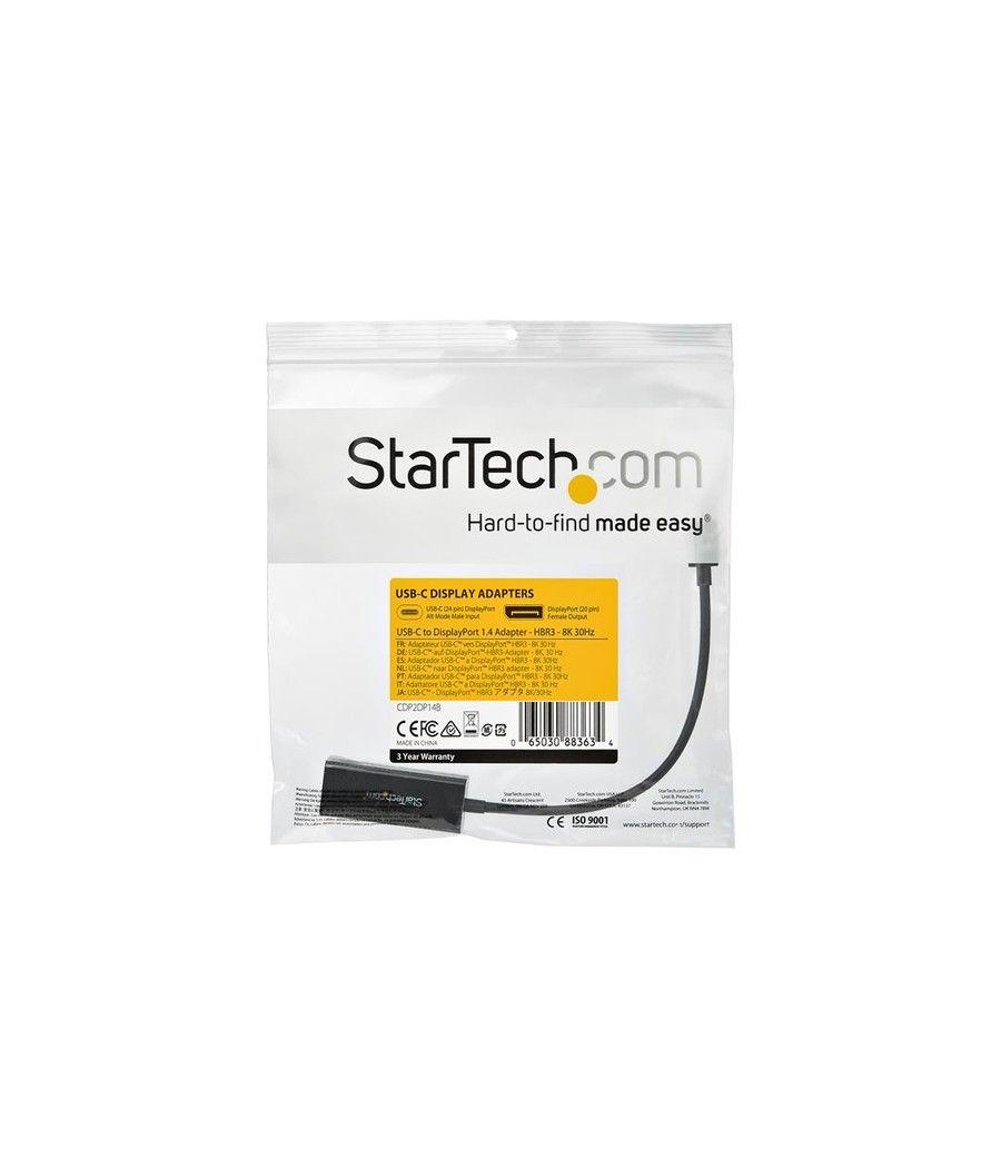 StarTech.com Adaptador Gráfico USB-C a DisplayPort - 8K 30Hz - Imagen 4