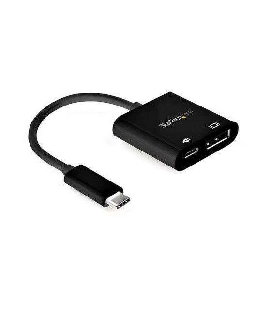 StarTech.com Cable de 1m USB-C a DisplayPort 1.4 HBR3 con Entrega de Alimentación PD de 60W - Convertidor Adaptador de Vídeo USB