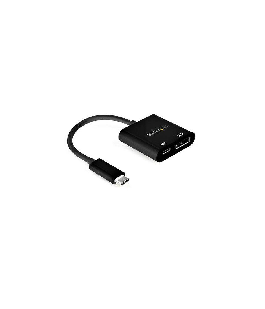 StarTech.com Cable de 1m USB-C a DisplayPort 1.4 HBR3 con Entrega de Alimentación PD de 60W - Convertidor Adaptador de Vídeo USB